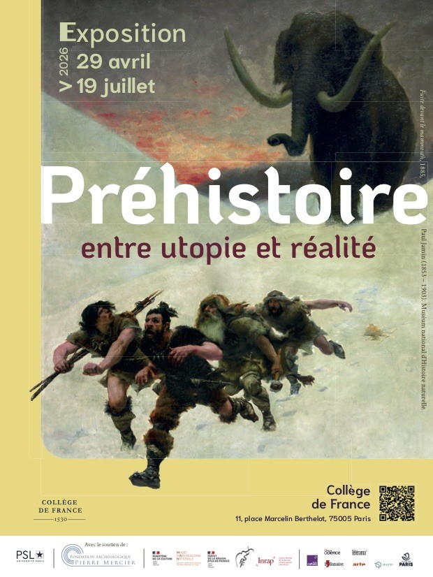 Affiche Préhistoire College de France
